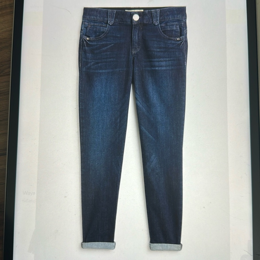 Democracy Karessa Ab Solution skinny jeans dark indigo Size 6 gently worn